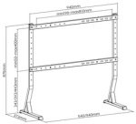 Support pour téléviseur, pour 114,30 - 228,60 cm