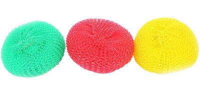 Spirale à récurer en plastique, 15 g, assorti