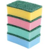Éponge Colour, en mousse/non-tissé dur
