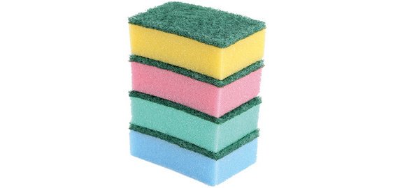 Éponge Colour, en mousse/non-tissé dur