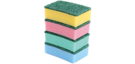 Éponge Colour, en mousse/non-tissé dur