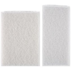 Pad non tissé, non-tissé doux, 250 x 115 mm, blanc