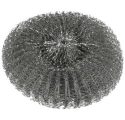Metalen schuurspons 60 g zilver