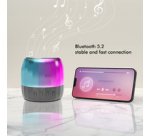 Enceinte Bluetooth avec lumières festives, noir