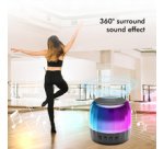 Enceinte Bluetooth avec lumières festives, noir