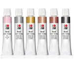 Set de peinture acrylique SHINY CLASSICS, 6 x 12 ml