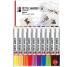 Marqueur pour tissu 'Textile Marker', set de 10