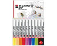 Marker voor textiel 'Textielmarker', set van 10