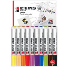 Marqueur pour tissu 'Textile Marker', set de 10