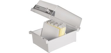 Boîte à fiches pour 800 cartes, A6 paysage, gris clair