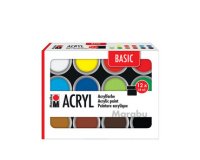 Set van acrylverf BASIC, 24 x 18 ml