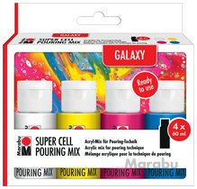 Super Cell Pouring Mix-Set OCEAN, 4 x 60 ml