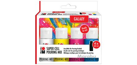 Super Cell Pouring Mix-Set OCEAN, 4 x 60 ml
