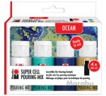 Super Cell Pouring Mix-Set OCEAN, 4 x 60 ml