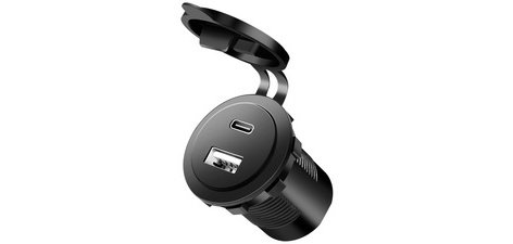 Chargeur adaptateur allume-cigare, USB-A & USB-C