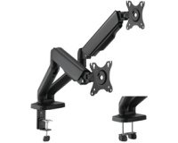 Bras support double, longueur du bras: 450 mm, noir