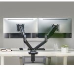 Support double écran, alu, longueur bras: 450 mm