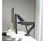 Support double écran, alu, longueur bras: 450 mm