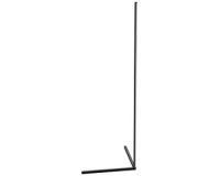 Lampadaire d'angle à LED, hauteur: 1.400 mm, noir