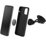 Support magnétique de smartphone pour voiture, noir