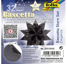 Feuilles de papier pliable étoile Bascetta Élégance