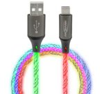 Câble de données & de charge, LED, USB-A/USB-C mâles