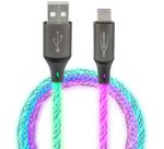 Câble de données & de charge, LED, USB-A/USB-C mâles