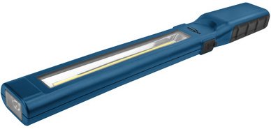 Lampe d'atelier à LED WL450R slim, bleu/noir