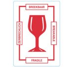 Étiquette d'avertissement 'BREAKABLE'