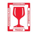 Étiquette d'avertissement 'BREAKABLE'