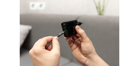 Chargeur secteur USB HOME CHARGER HC365PD, noir