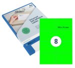 Étiquette fluorescente, 105 x 74 mm