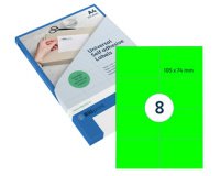 Etiquette Rillprint 105x74mm orange fluo 800 étiquettes