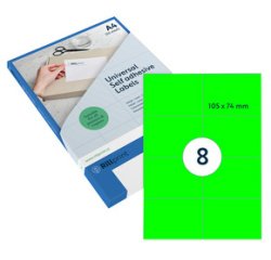 Etiquette Rillprint 210x148mm orange fluo 200 étiquettes