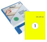 Étiquette fluorescente, 105 x 74 mm