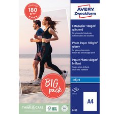 Papier photo jet d'encre,A4, 180 g/m2, blanc