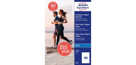 Inkjet photo paper, A4, 180 g/m², white