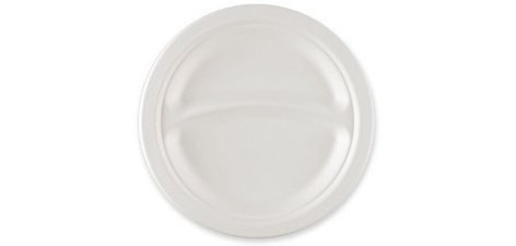 Assiette en canne à sucre, rond, 229 mm