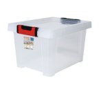 Boîte de rangement CLiPSTOCK, 30 litres, PP, transparent