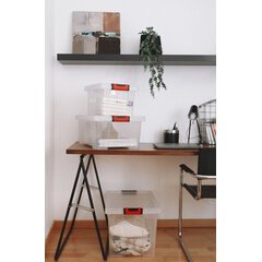 Boîte de rangement CLiPSTOCK, 75 litres, avec roulettes