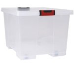 Boîte de rangement CLiPSTOCK, 75 litres, avec roulettes