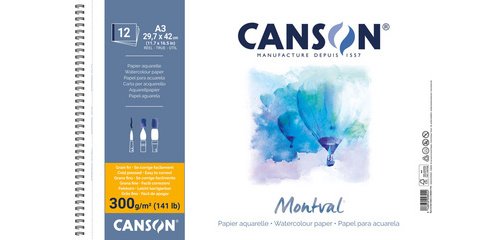 Album papier aquarelle 'Montval', 210 x 297 mm, 300 g