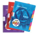 Textes reliure intégrale 7000 17x22 cm 148 pages grands carreaux 70 g - Assortis