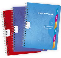 Textes reliure intégrale 7000 17x22 cm 148 pages grands carreaux 70 g - Assortis