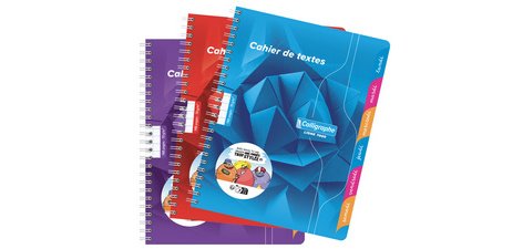 Textes reliure intégrale 7000 17x22 cm 148 pages grands carreaux 70 g - Assortis