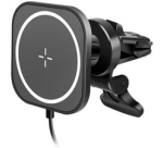 Support magnétique de smartphone pour voiture, noir