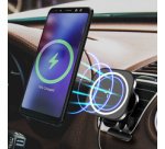 Support magnétique de smartphone pour voiture, noir