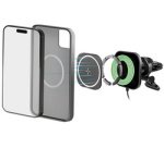 Support magnétique de smartphone pour voiture, noir