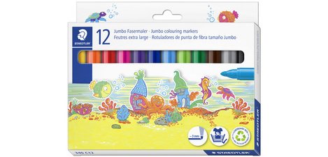 Staedtler Noris Club Felt Pens, 12 felt pens
