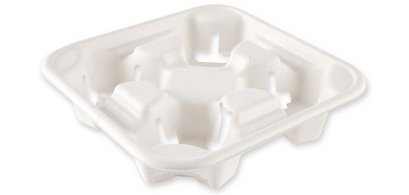 Porte-gobelets Quattro, canne à sucre, blanc